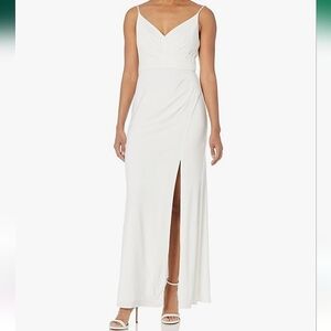 Adrianna Papell Jersey Draped Gown